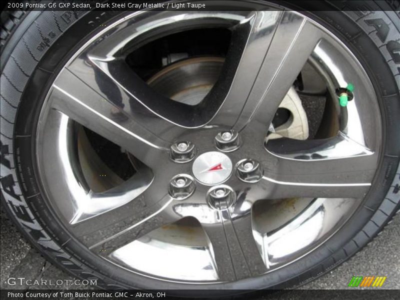 Dark Steel Gray Metallic / Light Taupe 2009 Pontiac G6 GXP Sedan