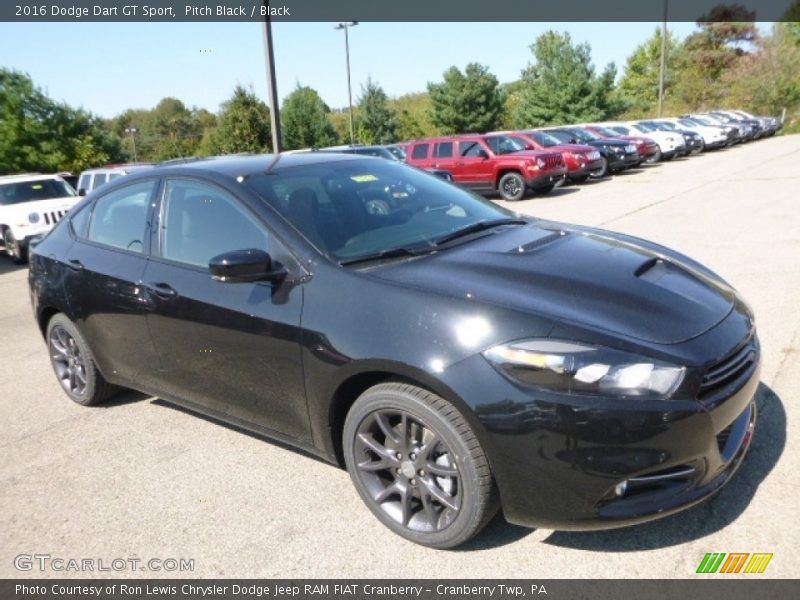 Pitch Black / Black 2016 Dodge Dart GT Sport