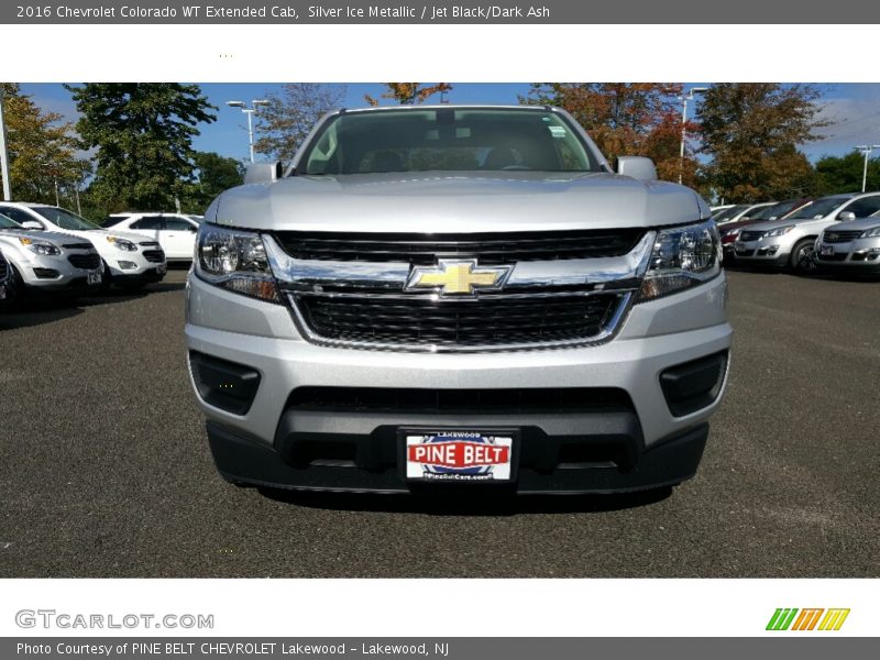 Silver Ice Metallic / Jet Black/Dark Ash 2016 Chevrolet Colorado WT Extended Cab