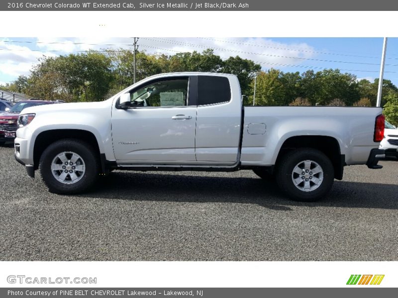 Silver Ice Metallic / Jet Black/Dark Ash 2016 Chevrolet Colorado WT Extended Cab