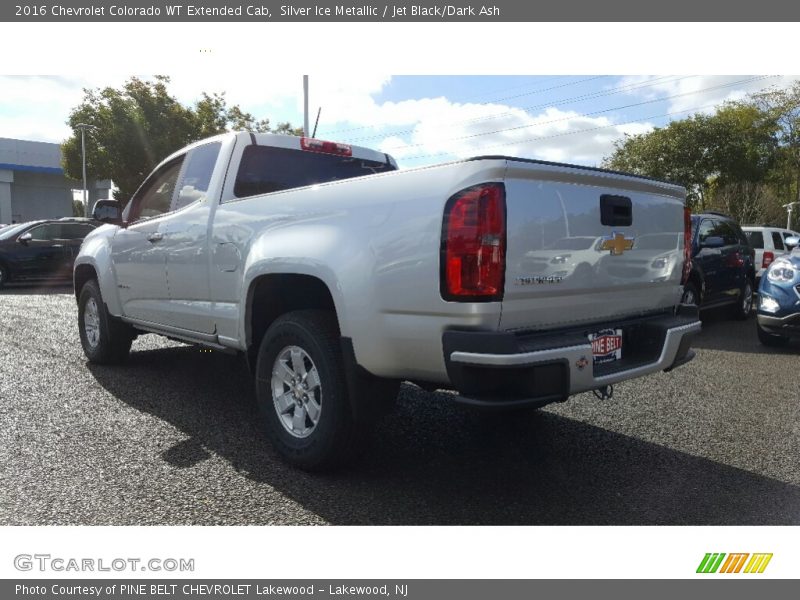 Silver Ice Metallic / Jet Black/Dark Ash 2016 Chevrolet Colorado WT Extended Cab