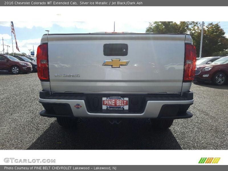 Silver Ice Metallic / Jet Black/Dark Ash 2016 Chevrolet Colorado WT Extended Cab
