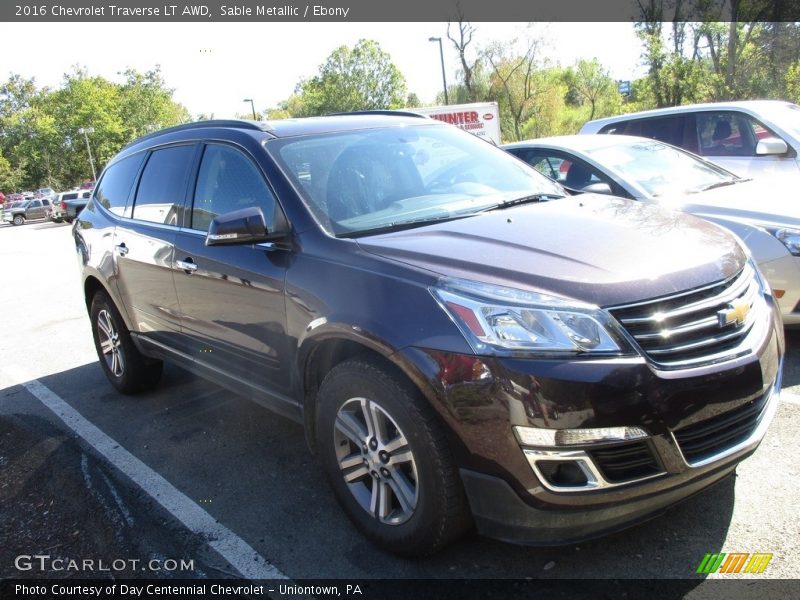 Sable Metallic / Ebony 2016 Chevrolet Traverse LT AWD