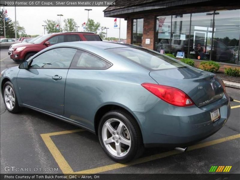 Silver Green Metallic / Light Taupe 2009 Pontiac G6 GT Coupe