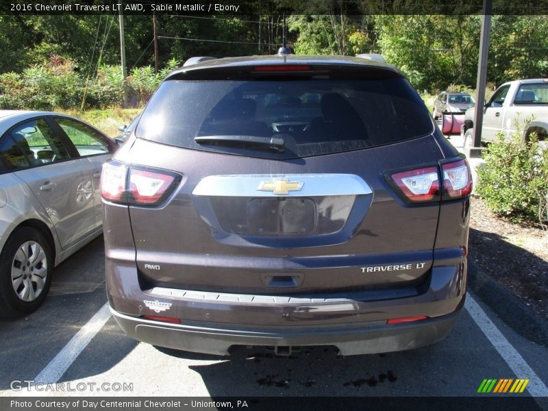Sable Metallic / Ebony 2016 Chevrolet Traverse LT AWD
