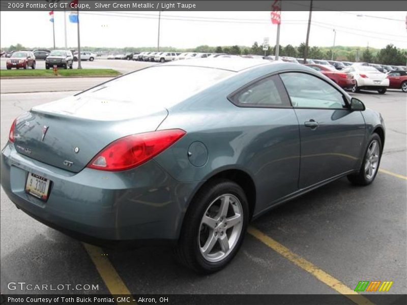 Silver Green Metallic / Light Taupe 2009 Pontiac G6 GT Coupe