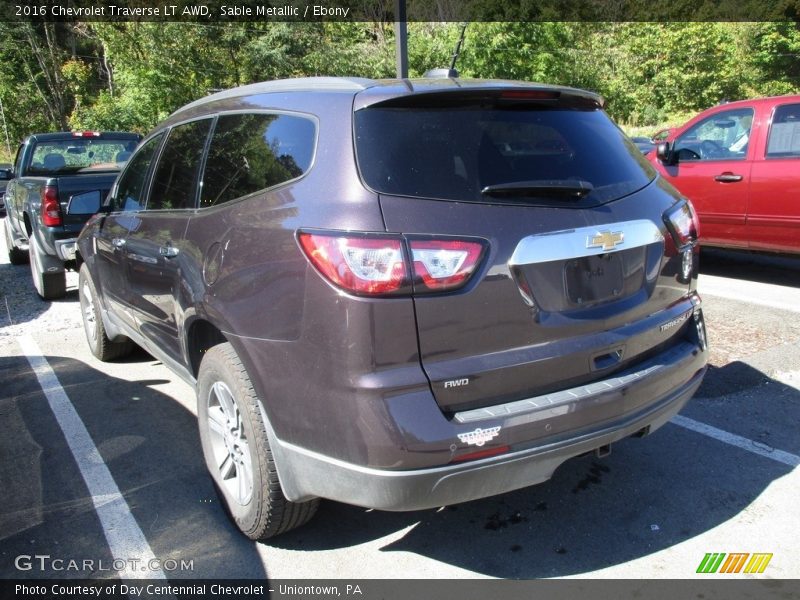Sable Metallic / Ebony 2016 Chevrolet Traverse LT AWD