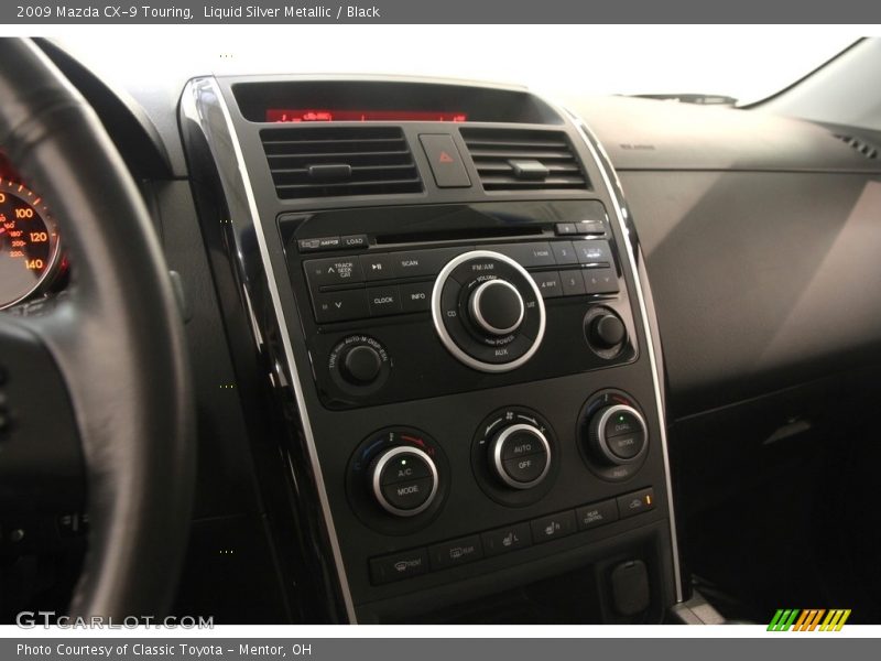 Liquid Silver Metallic / Black 2009 Mazda CX-9 Touring