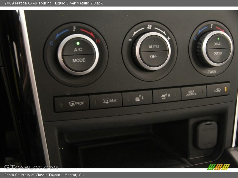 Liquid Silver Metallic / Black 2009 Mazda CX-9 Touring