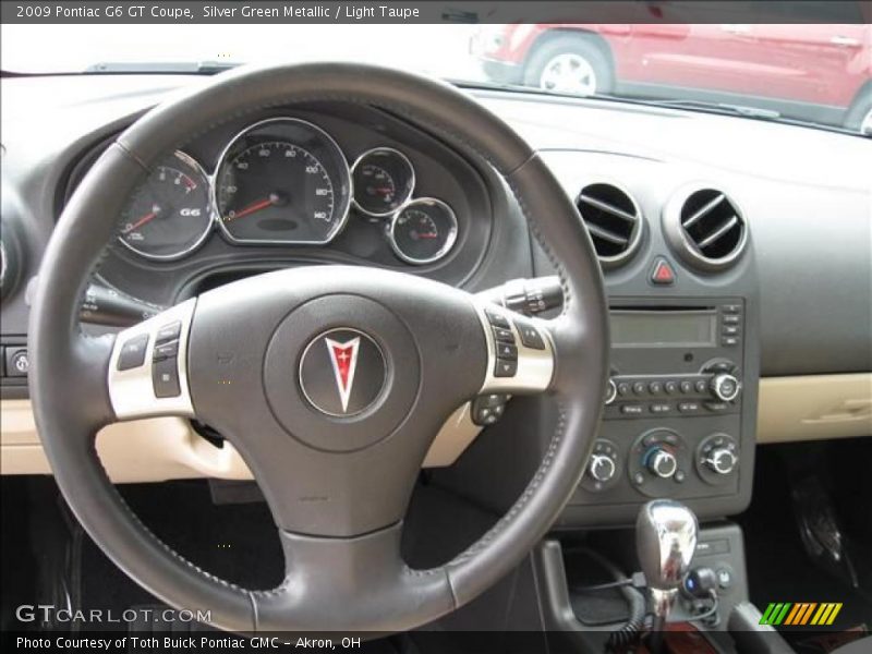 Silver Green Metallic / Light Taupe 2009 Pontiac G6 GT Coupe