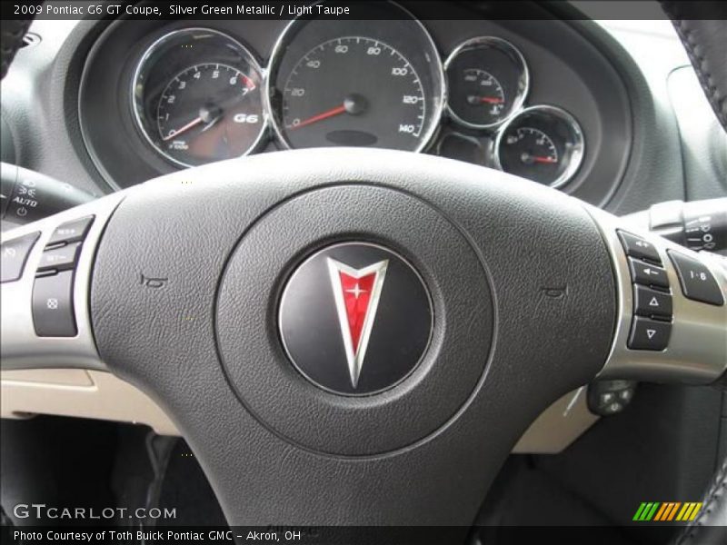 Silver Green Metallic / Light Taupe 2009 Pontiac G6 GT Coupe