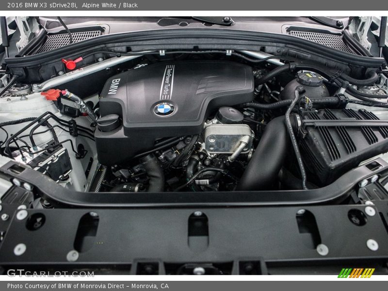 Alpine White / Black 2016 BMW X3 sDrive28i