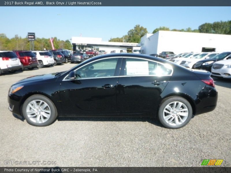 Black Onyx / Light Neutral/Cocoa 2017 Buick Regal AWD