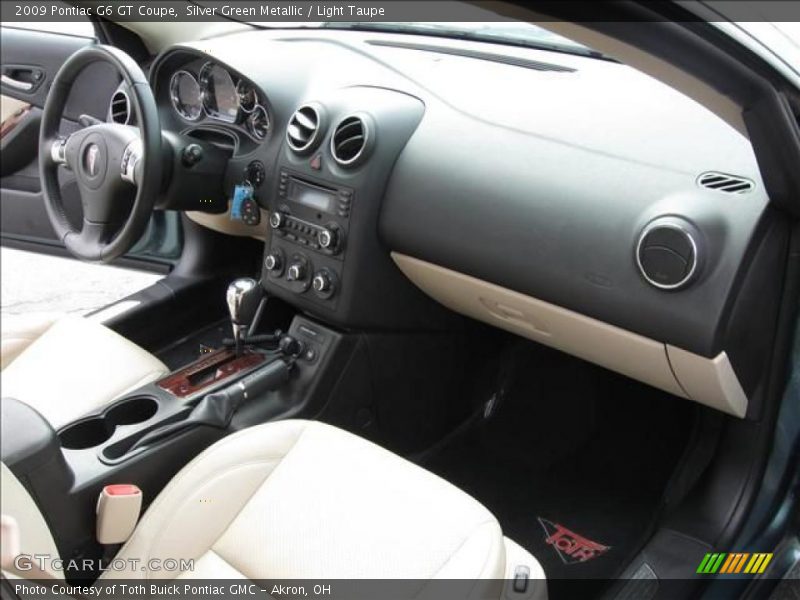 Silver Green Metallic / Light Taupe 2009 Pontiac G6 GT Coupe