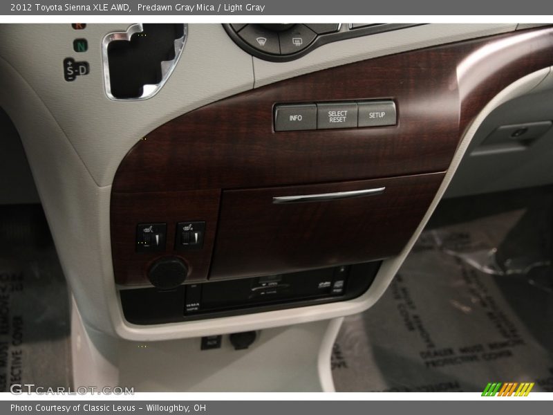 Predawn Gray Mica / Light Gray 2012 Toyota Sienna XLE AWD