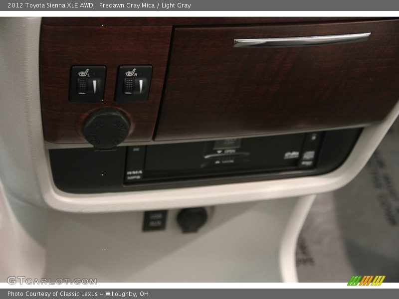Predawn Gray Mica / Light Gray 2012 Toyota Sienna XLE AWD