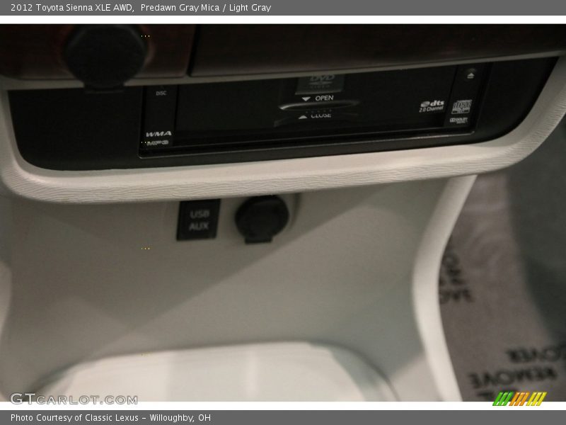 Predawn Gray Mica / Light Gray 2012 Toyota Sienna XLE AWD