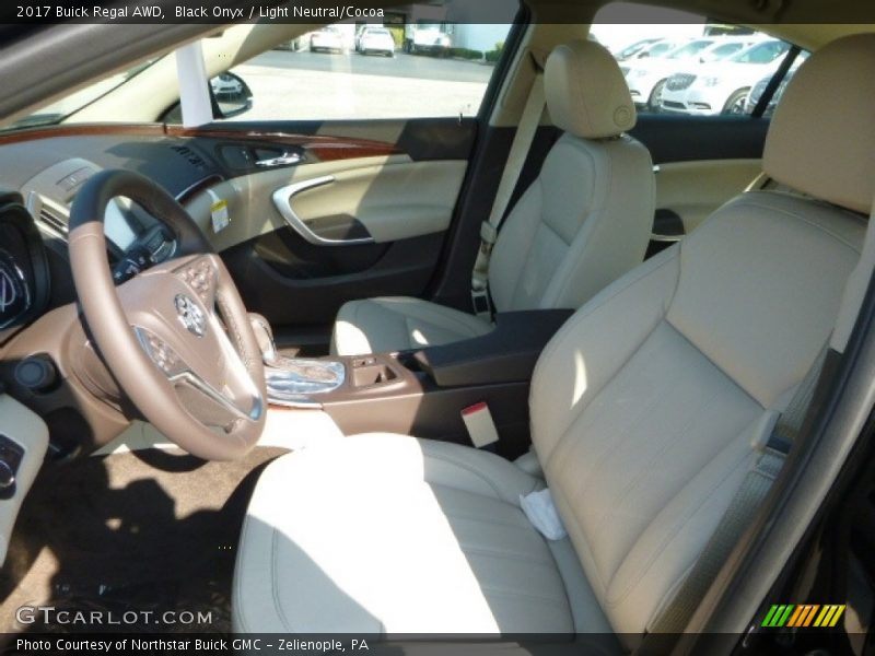 Black Onyx / Light Neutral/Cocoa 2017 Buick Regal AWD