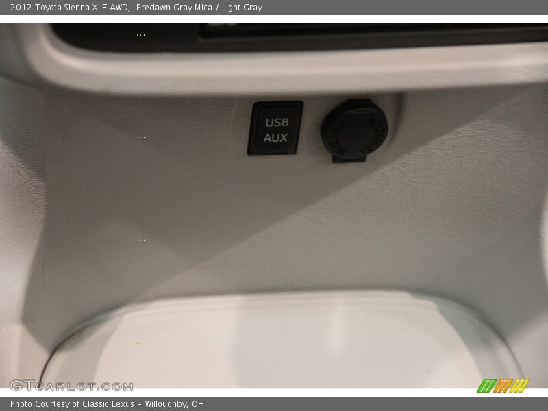 Predawn Gray Mica / Light Gray 2012 Toyota Sienna XLE AWD