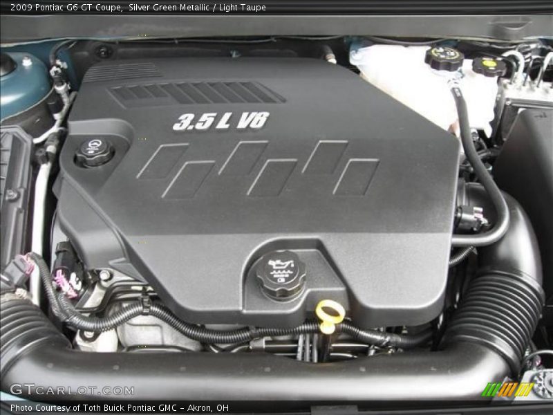 Silver Green Metallic / Light Taupe 2009 Pontiac G6 GT Coupe