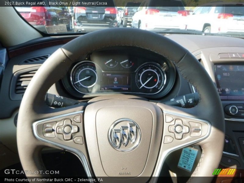 Black Onyx / Light Neutral/Cocoa 2017 Buick Regal AWD