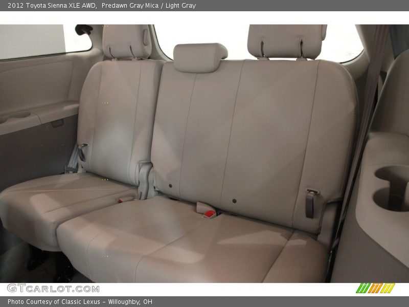 Predawn Gray Mica / Light Gray 2012 Toyota Sienna XLE AWD