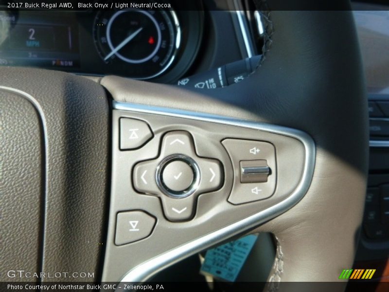 Black Onyx / Light Neutral/Cocoa 2017 Buick Regal AWD