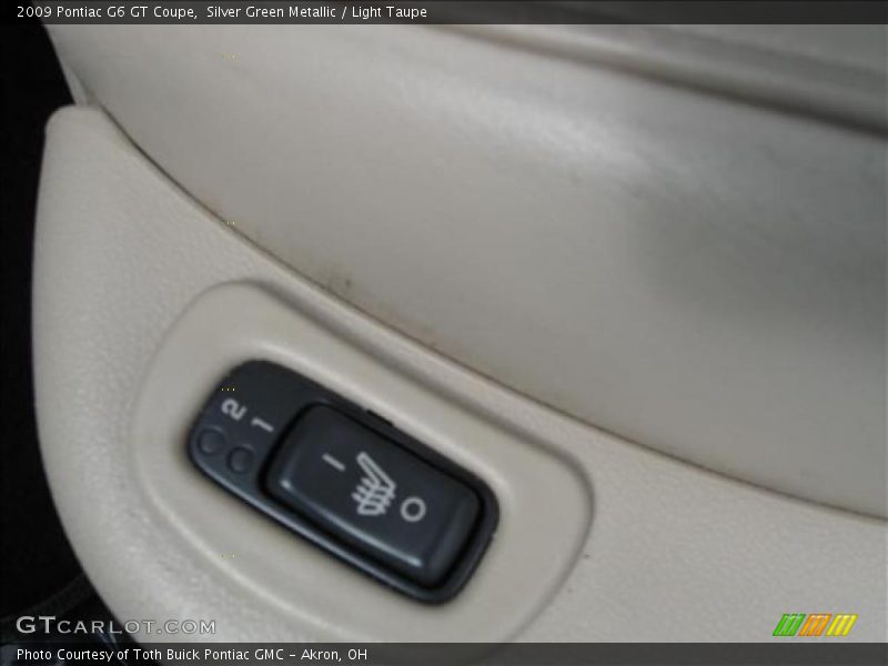 Silver Green Metallic / Light Taupe 2009 Pontiac G6 GT Coupe
