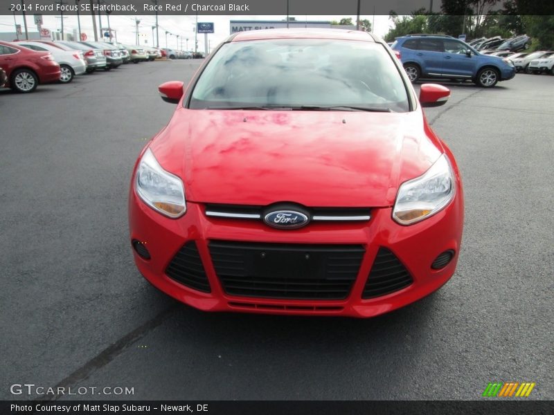 Race Red / Charcoal Black 2014 Ford Focus SE Hatchback
