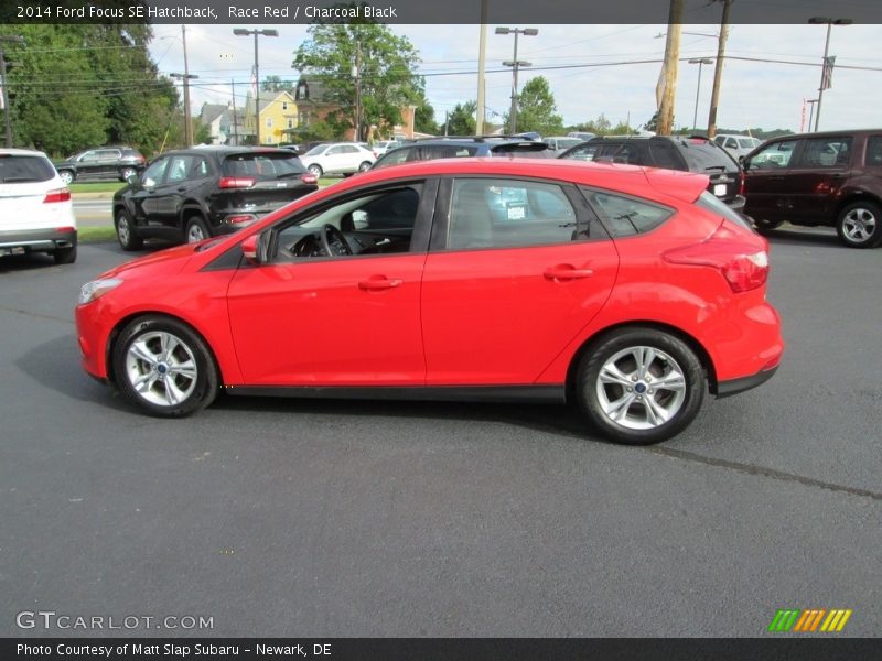 Race Red / Charcoal Black 2014 Ford Focus SE Hatchback