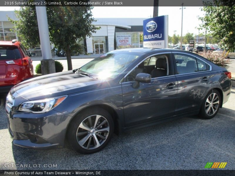 Carbide Gray Metallic / Slate Black 2016 Subaru Legacy 2.5i Limited