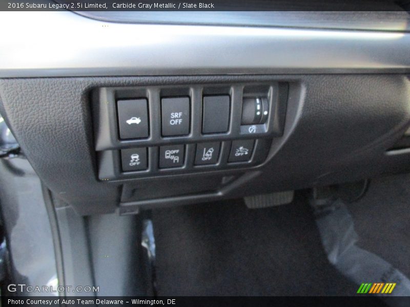 Carbide Gray Metallic / Slate Black 2016 Subaru Legacy 2.5i Limited