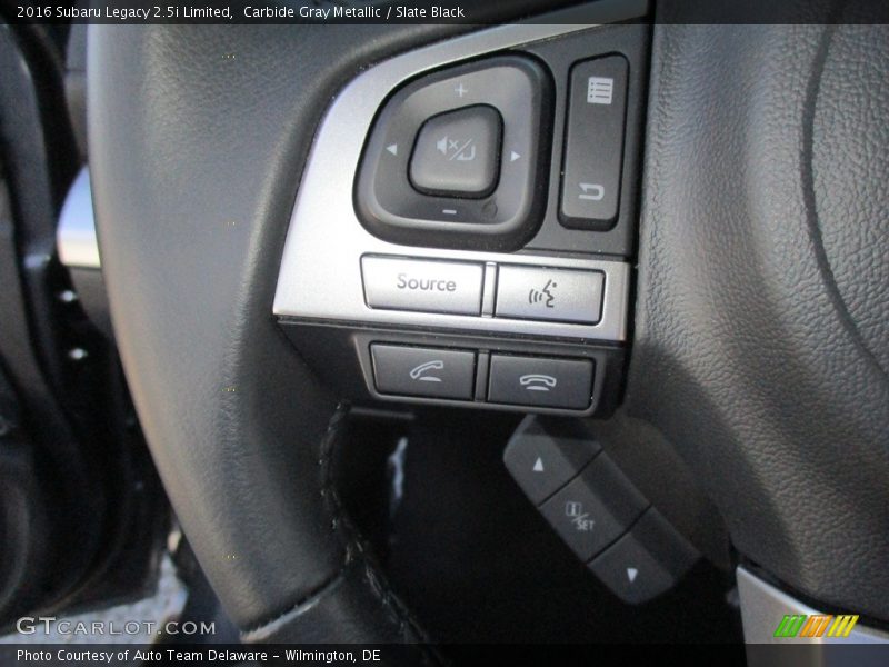 Carbide Gray Metallic / Slate Black 2016 Subaru Legacy 2.5i Limited