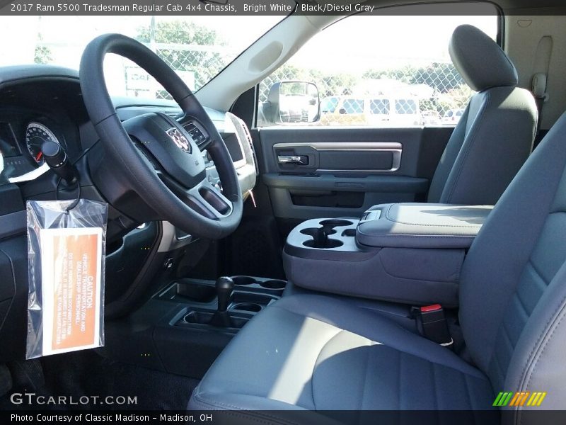 Bright White / Black/Diesel Gray 2017 Ram 5500 Tradesman Regular Cab 4x4 Chassis
