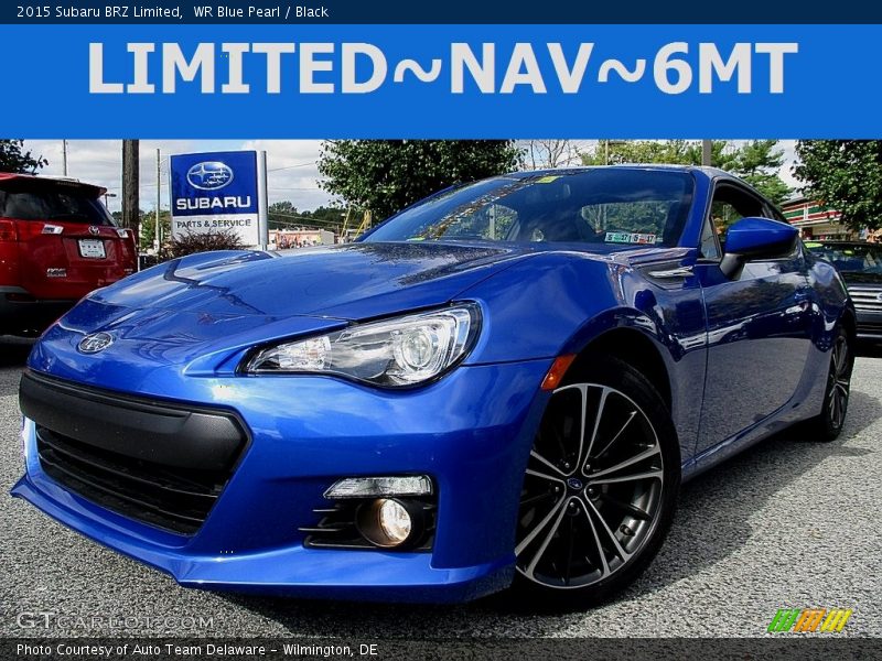 WR Blue Pearl / Black 2015 Subaru BRZ Limited