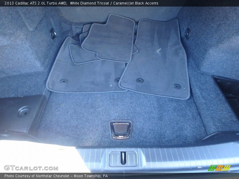 White Diamond Tricoat / Caramel/Jet Black Accents 2013 Cadillac ATS 2.0L Turbo AWD