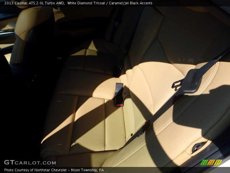 White Diamond Tricoat / Caramel/Jet Black Accents 2013 Cadillac ATS 2.0L Turbo AWD