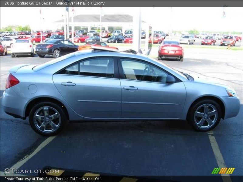 Quicksilver Metallic / Ebony 2009 Pontiac G6 GT Sedan