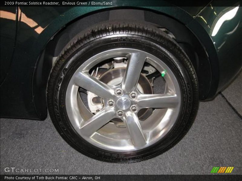Envious Green / Ebony/Sand 2009 Pontiac Solstice Roadster