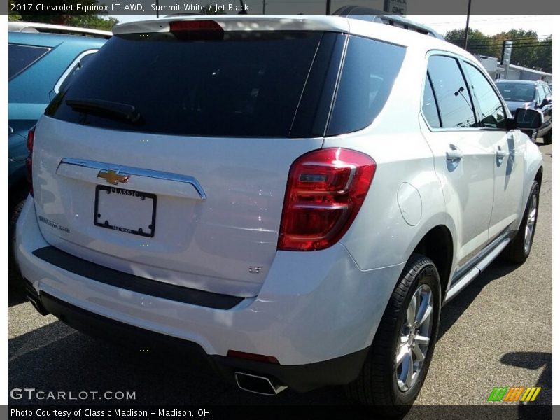 Summit White / Jet Black 2017 Chevrolet Equinox LT AWD