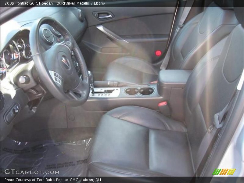 Quicksilver Metallic / Ebony 2009 Pontiac G6 GT Sedan