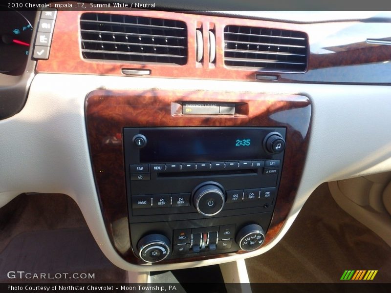 Summit White / Neutral 2010 Chevrolet Impala LTZ