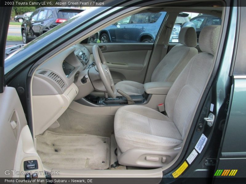 Aspen Green Pearl / Taupe 2003 Toyota Camry LE V6
