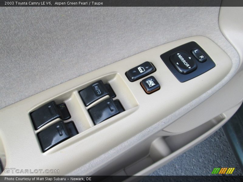Aspen Green Pearl / Taupe 2003 Toyota Camry LE V6