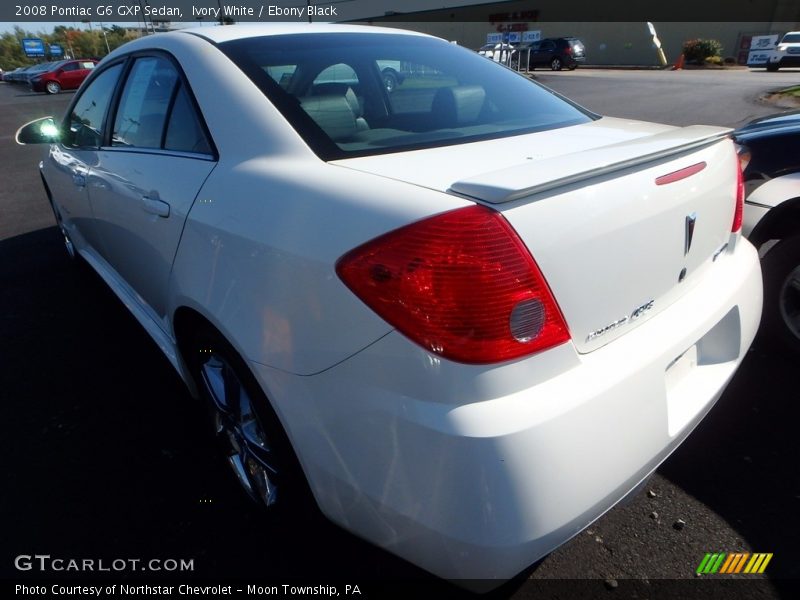 Ivory White / Ebony Black 2008 Pontiac G6 GXP Sedan