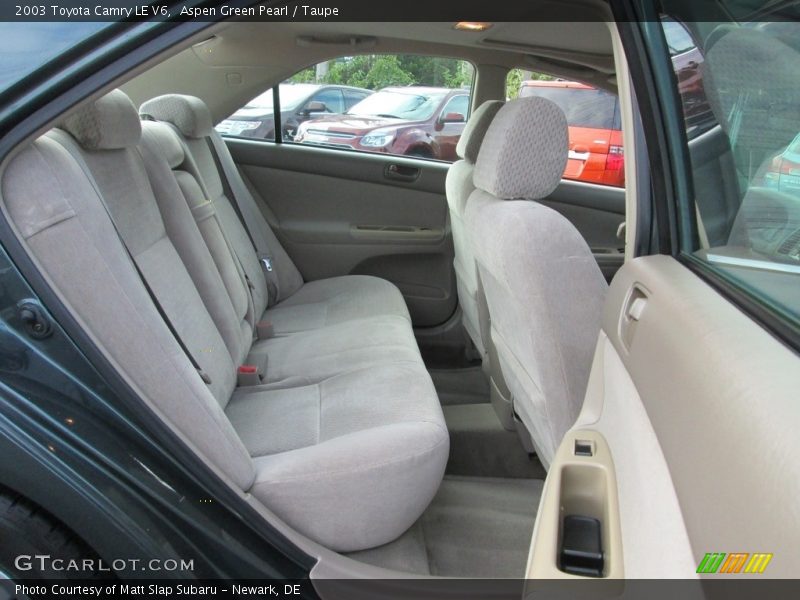 Aspen Green Pearl / Taupe 2003 Toyota Camry LE V6