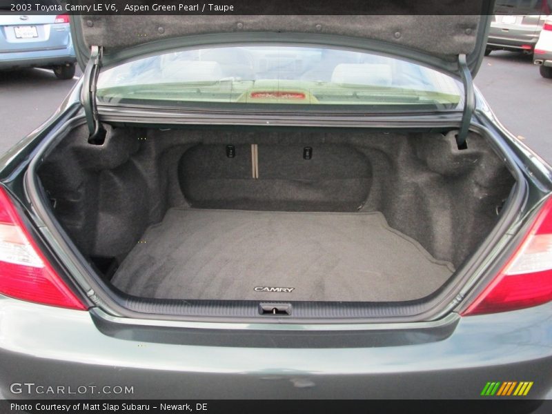 Aspen Green Pearl / Taupe 2003 Toyota Camry LE V6
