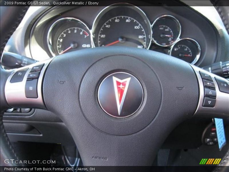 Quicksilver Metallic / Ebony 2009 Pontiac G6 GT Sedan