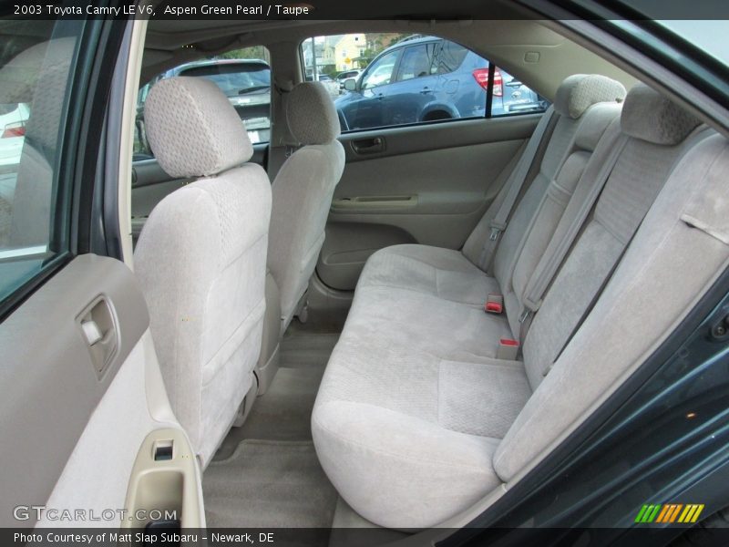 Aspen Green Pearl / Taupe 2003 Toyota Camry LE V6