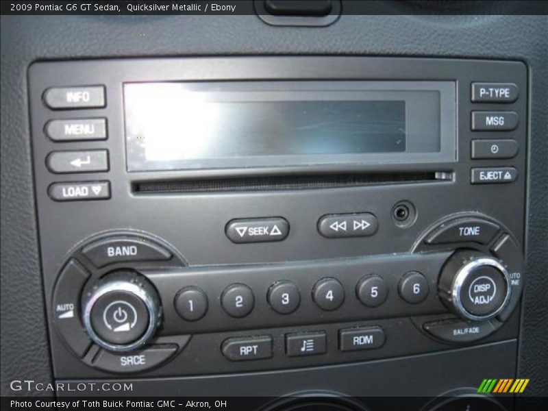 Quicksilver Metallic / Ebony 2009 Pontiac G6 GT Sedan